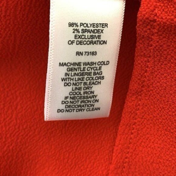 Spense Red Long Sleeve Blouse Size M - Picture 8 of 8